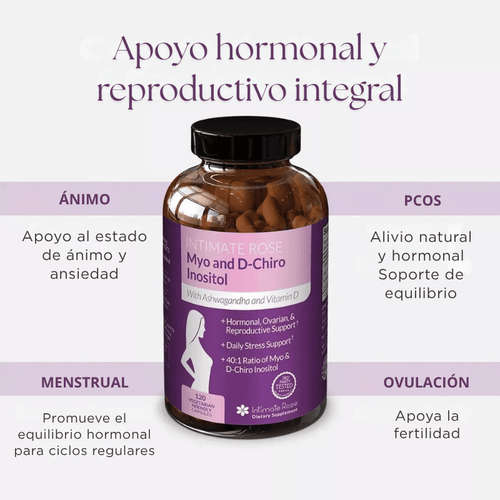 Equilibrio Natural con Myo & D-Chiro Inositol + Ashwagandha y Vitamina D